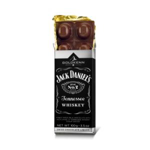 Jack Daniel's whiskey-vel töltött táblás csokoládé
