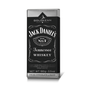 Jack Daniel's whiskey-vel töltött táblás csokoládé