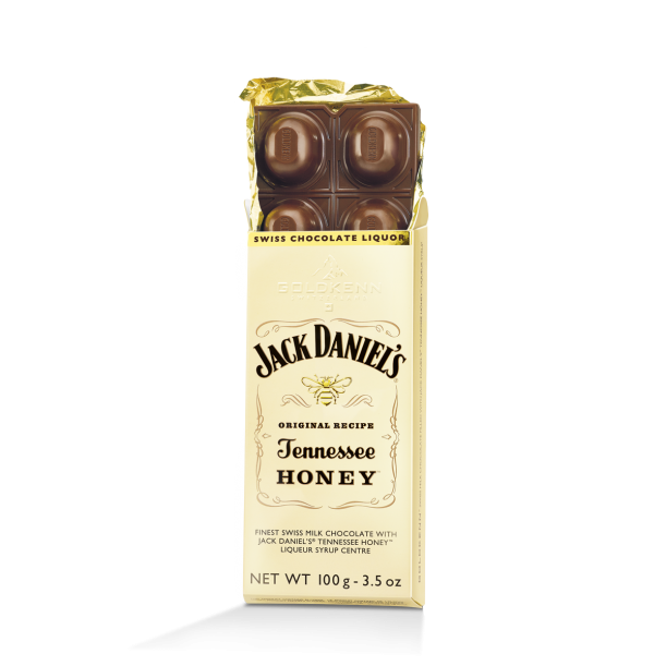 Jack Daniel's Honey whiskey-vel töltött táblás csokoládé