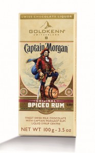 Captain Morgan rummal töltött táblás csokoládé