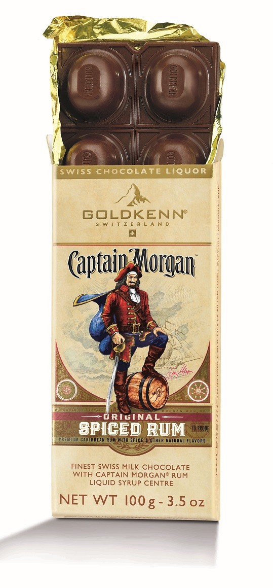 Captain Morgan rummal töltött táblás csokoládé