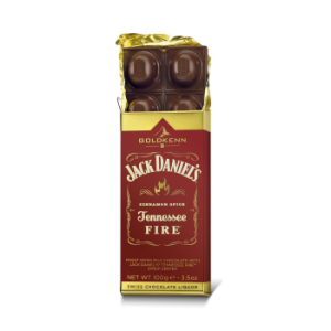 Goldkenn Jack Daniel's Tennessee Fire whiskey-vel töltött táblás csokoládé 100g