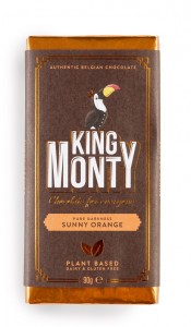 King Monty Pure Darkness Sunny Orange - táblás csokoládé