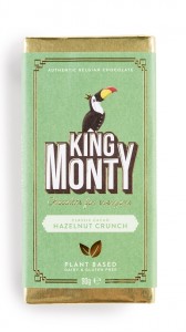 King Monty Classic Cacao Hazelnut Crunch - táblás csokoládé