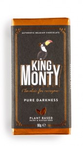 King Monty Pure Darkness - táblás csokoládé