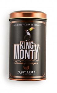 King Monty Pure Darkness - csokoládé pálcikák fém díszdobozban