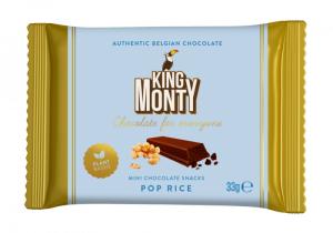 King Monty Classic Cacao Pop Rice - mini táblás csokoládé