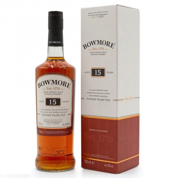 Bowmore 15 year whisky  0,7 - LIMITÁLT