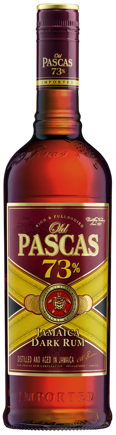 Old Pascas Dark Rum 73% 0,7 l