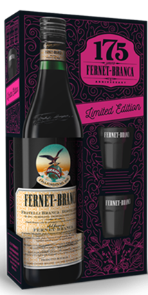 Fernet Branca díszdoboz 2db kupicával