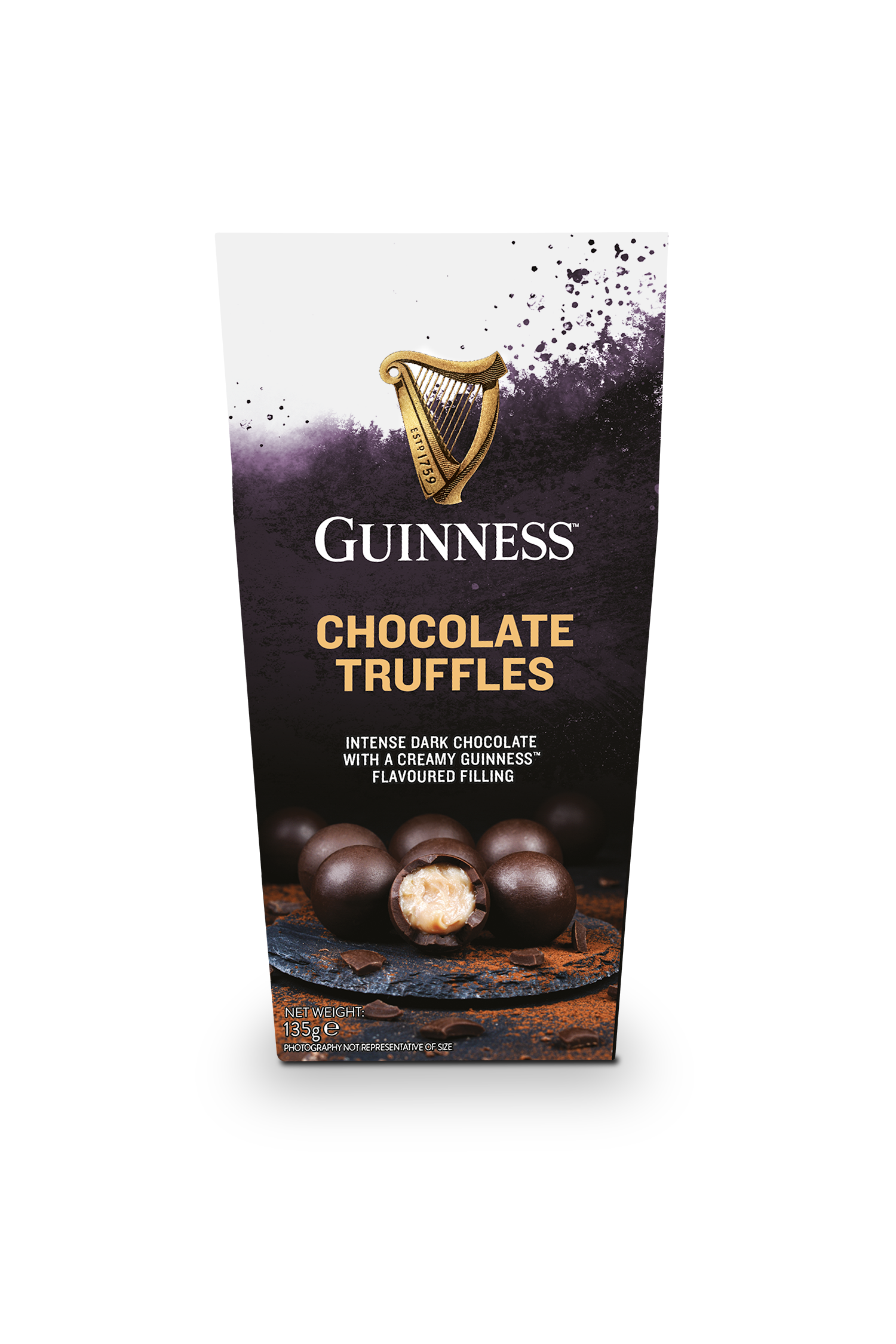 Guinness Twistwraps - Guinness sörös trüffelkrémmel töltött csokoládé golyók 135g