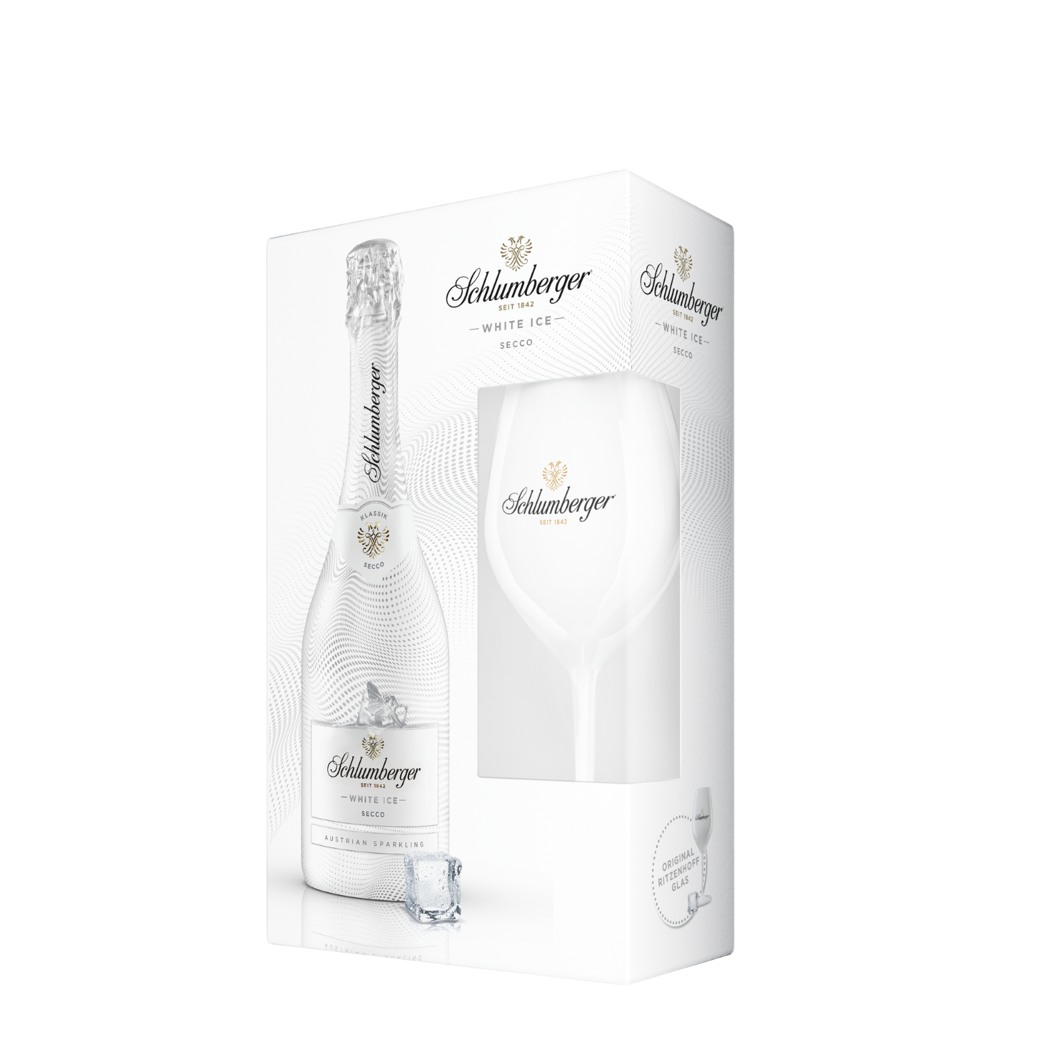 Schlumberger White Ice Secco + pohár Díszdobozban (0.75l) 11.5%