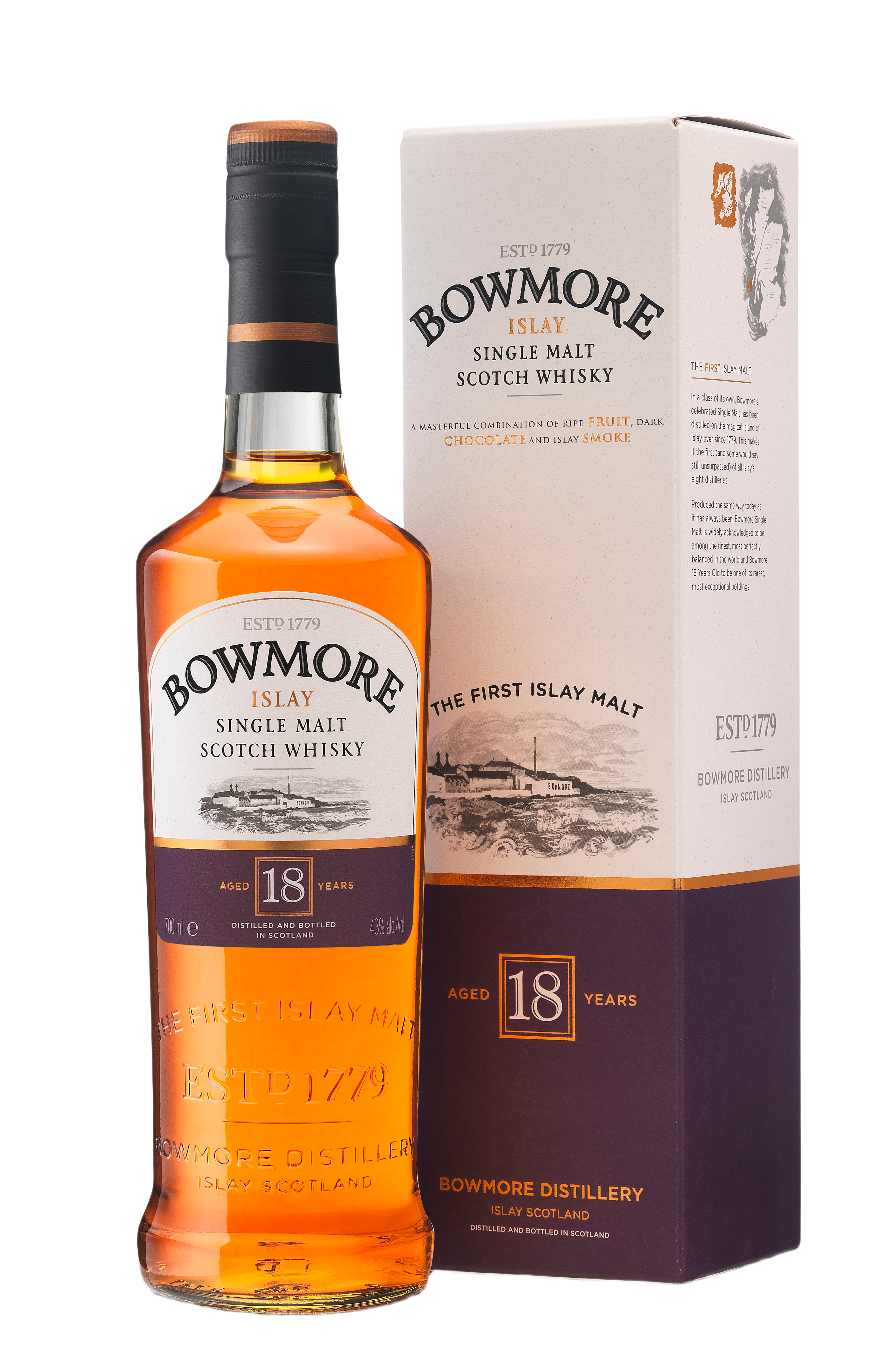 Bowmore 18 year whisky Díszdobozban LIMITÁLT (0.7l) 43%