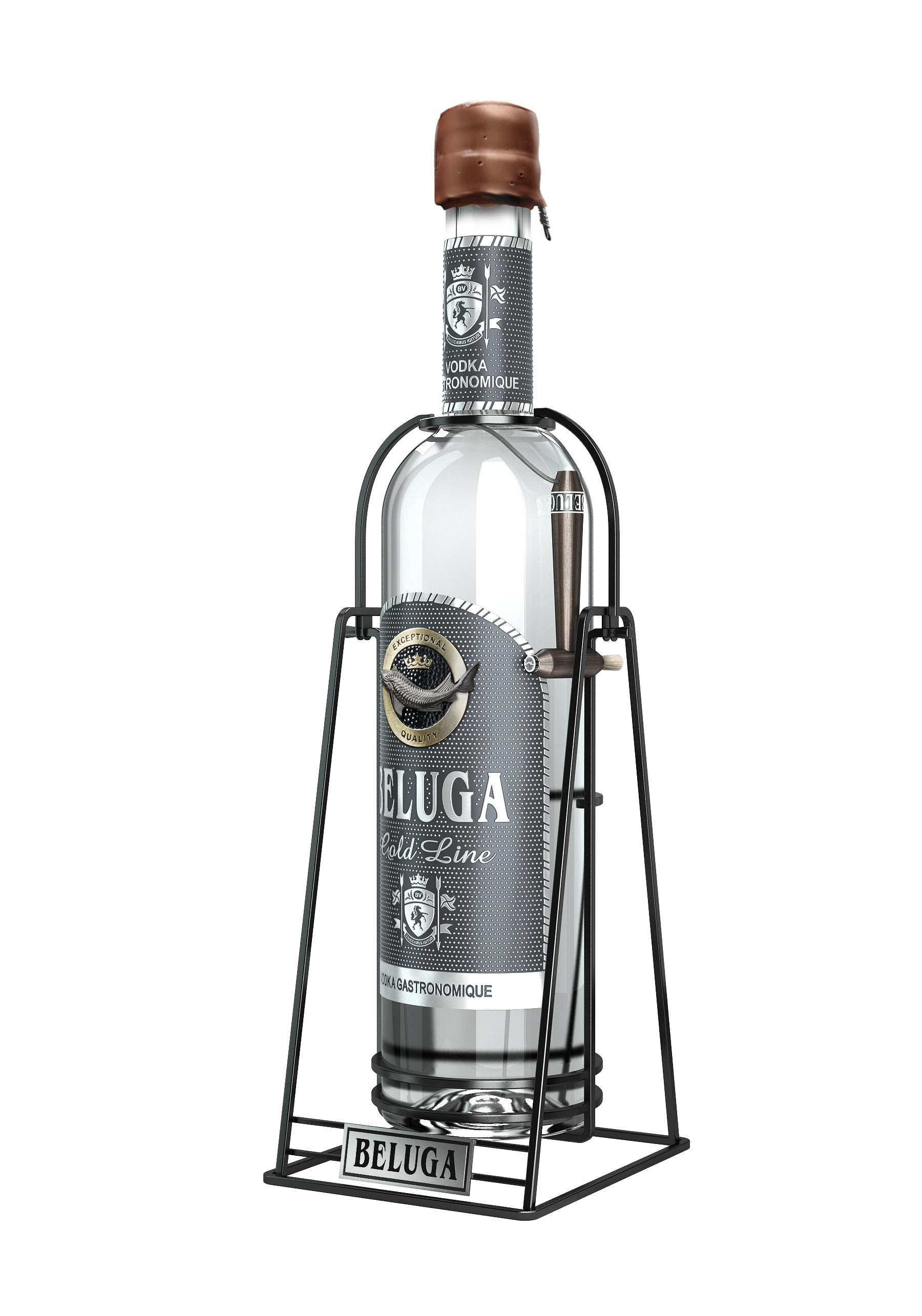 Beluga Noble Vodka+állvány (6l) 40%