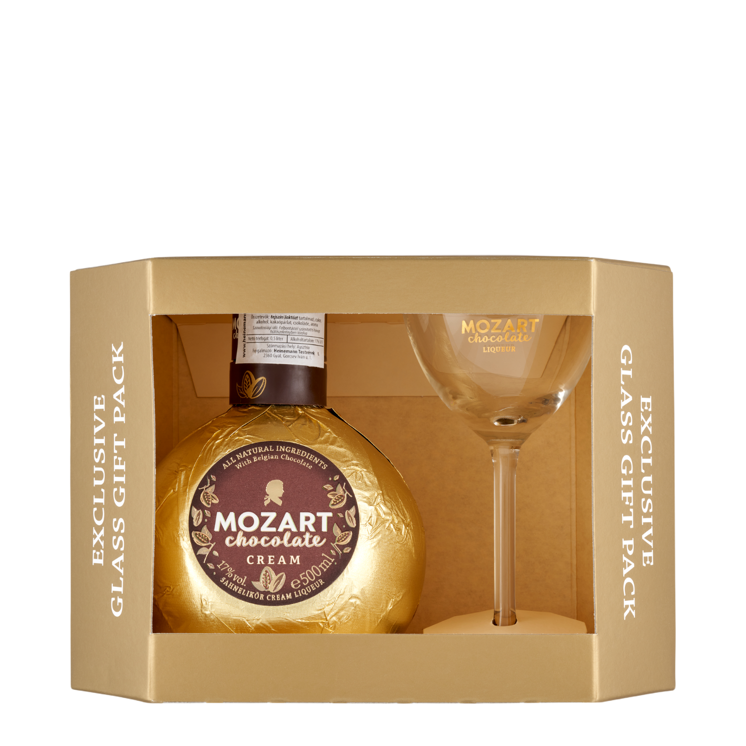 Mozart Chocolate Cream (0.5l)+pohár Díszdobozban