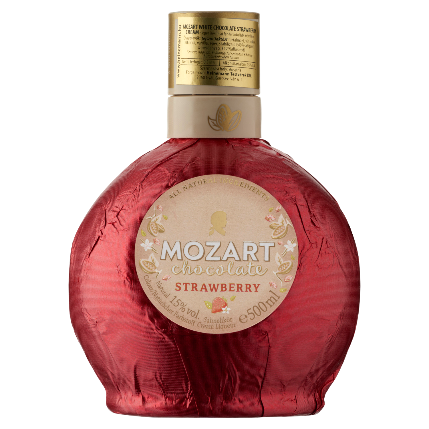 Mozart Strawberry likőr (0.5l) 15%