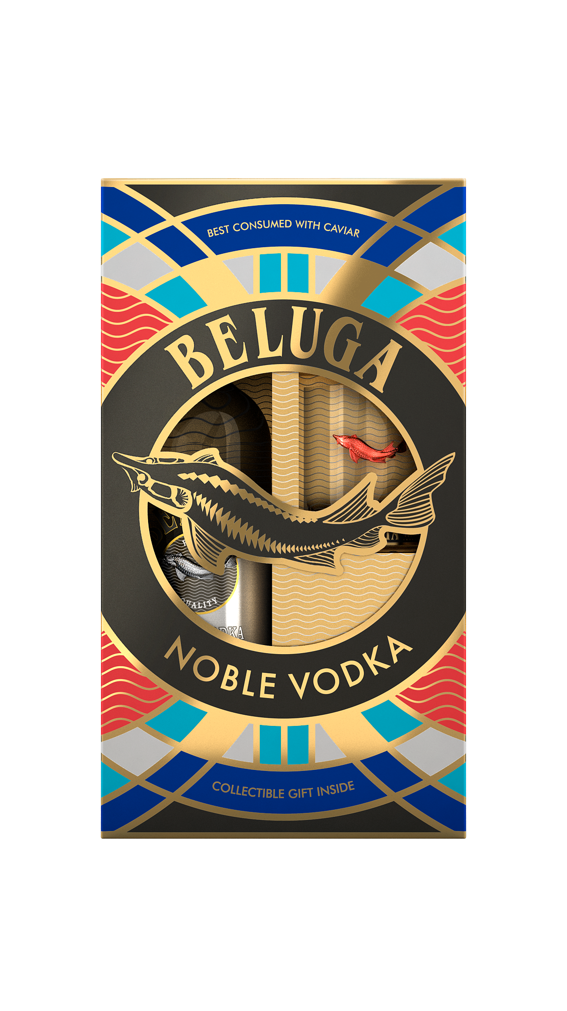 Beluga Noble Vodka+pohár Díszdobozban (0.7l) 40%