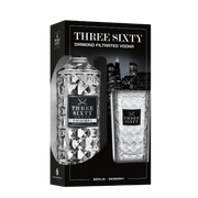Three Sixty Vodka+pohár Díszdobozban (0.7l) 37.5%