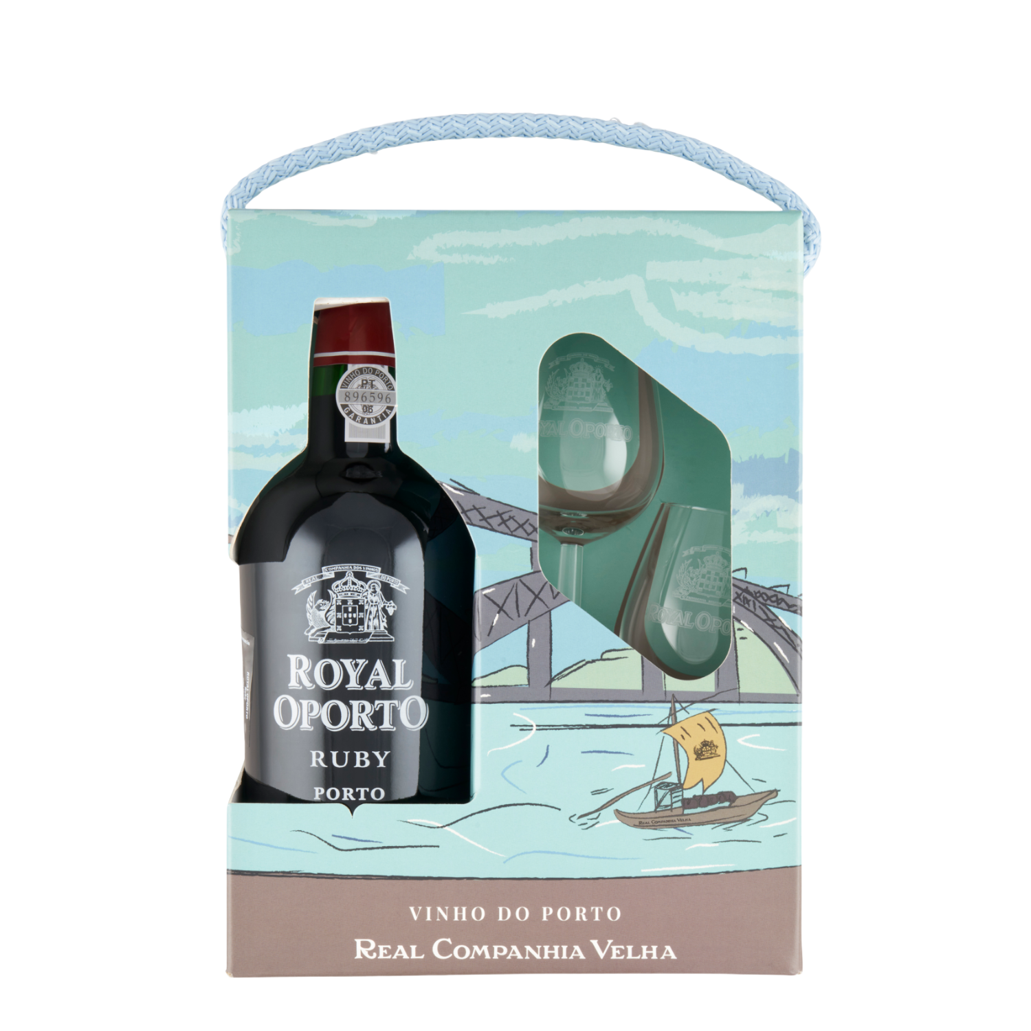 Royal Oporto Ruby+2 pohár Díszdobozban (0.75l) 19% [2021]