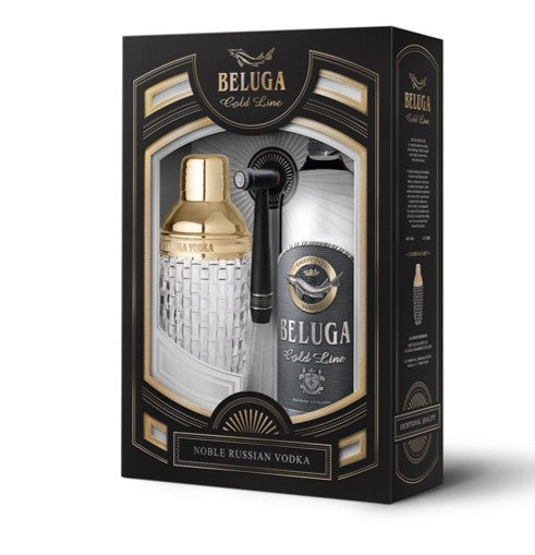 Beluga Gold Line Vodka+shaker Díszdobozban (0.7l) 40%
