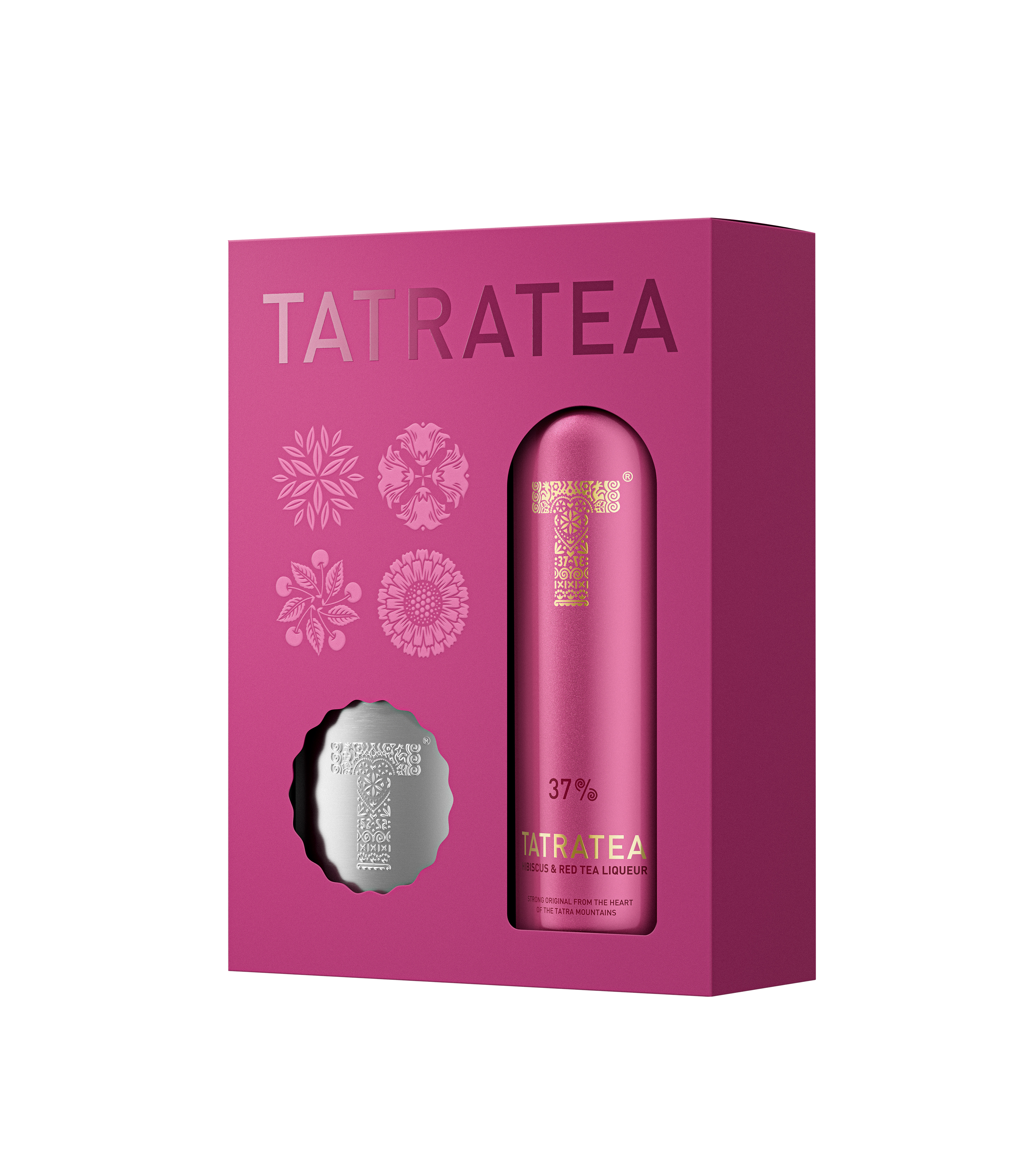 TATRATEA 37% Hibiszkus & Vörös Tea Likőr (0.7l) + FLASKA