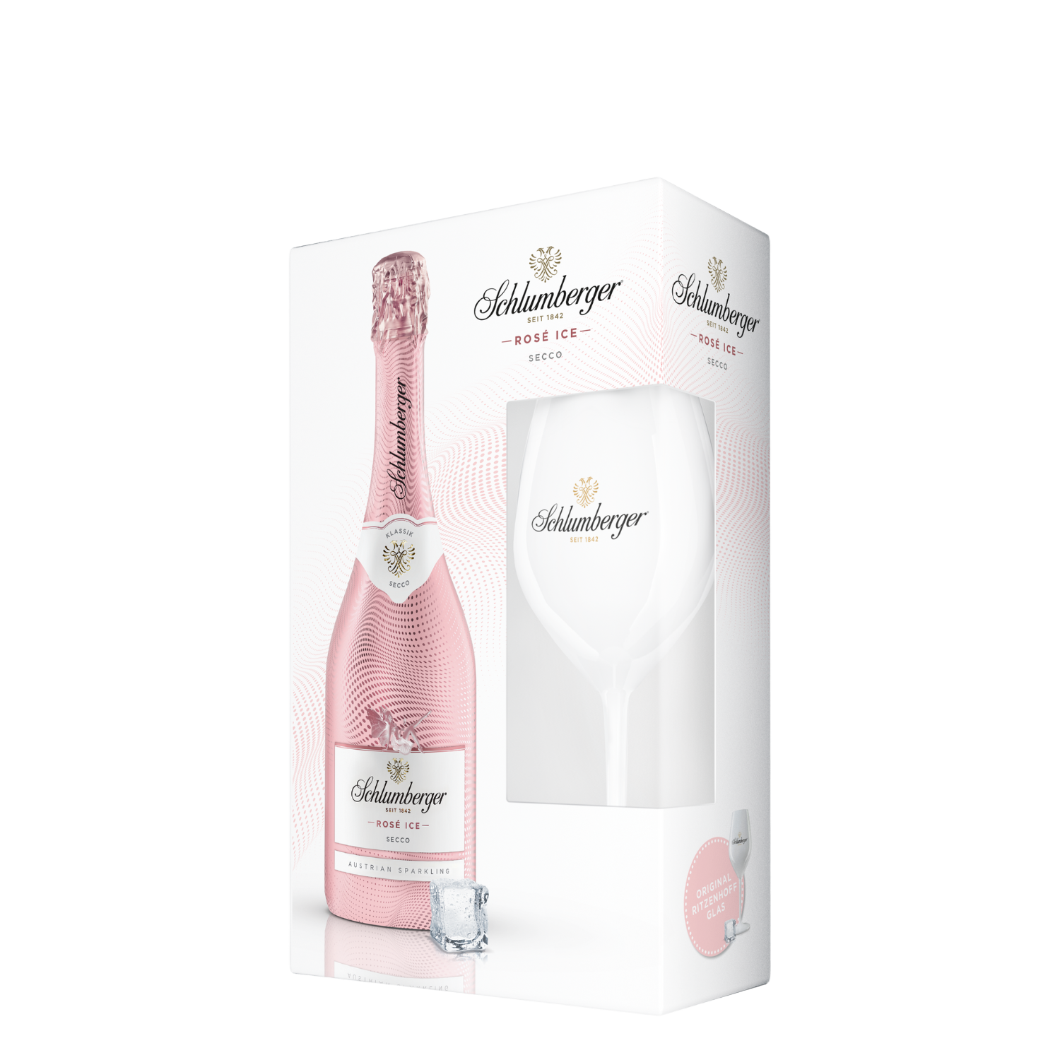 Schlumberger Rosé Ice Secco+pohár Díszdobozban (0.75l) 11.5%