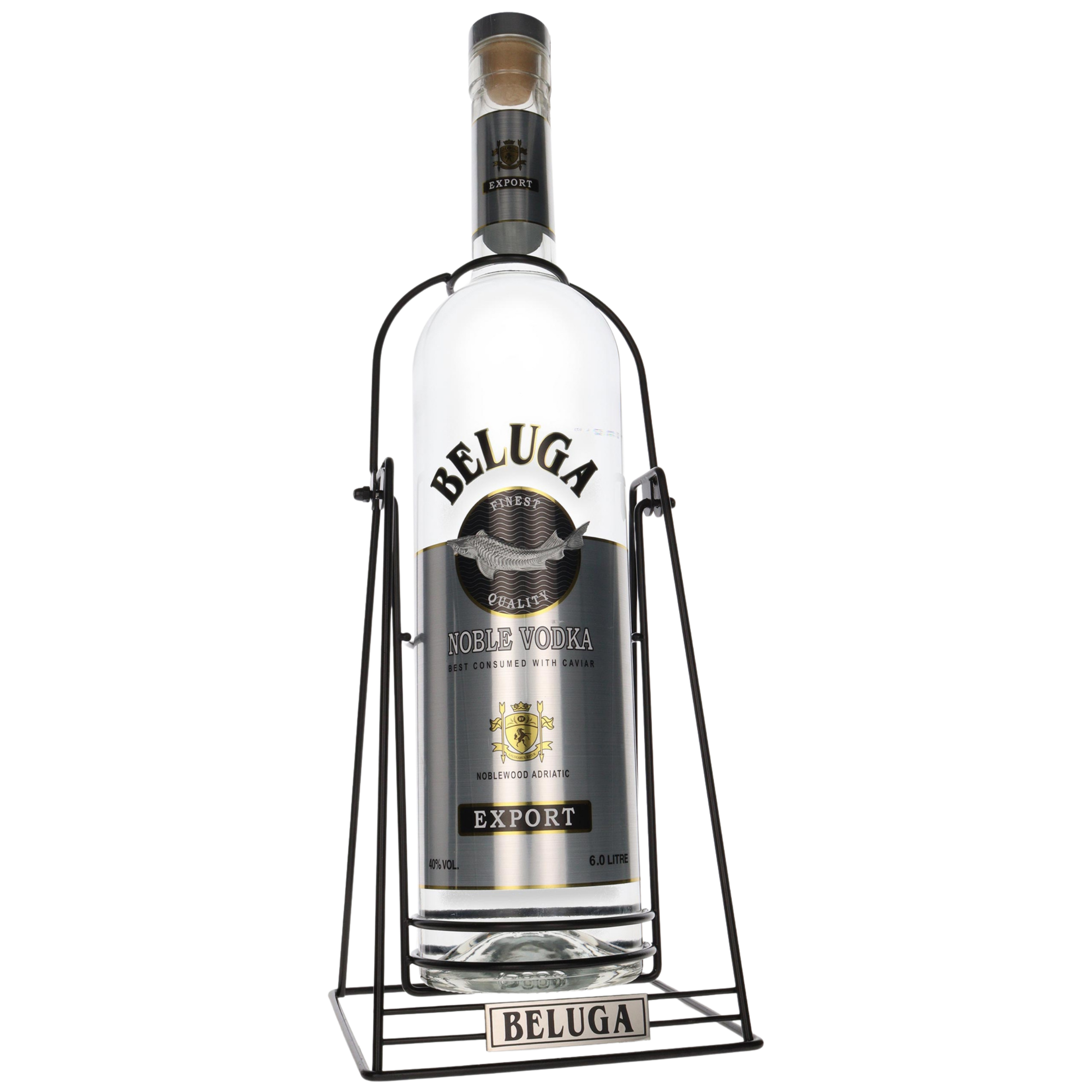 Beluga Noble Vodka+állvány (6l) 40%