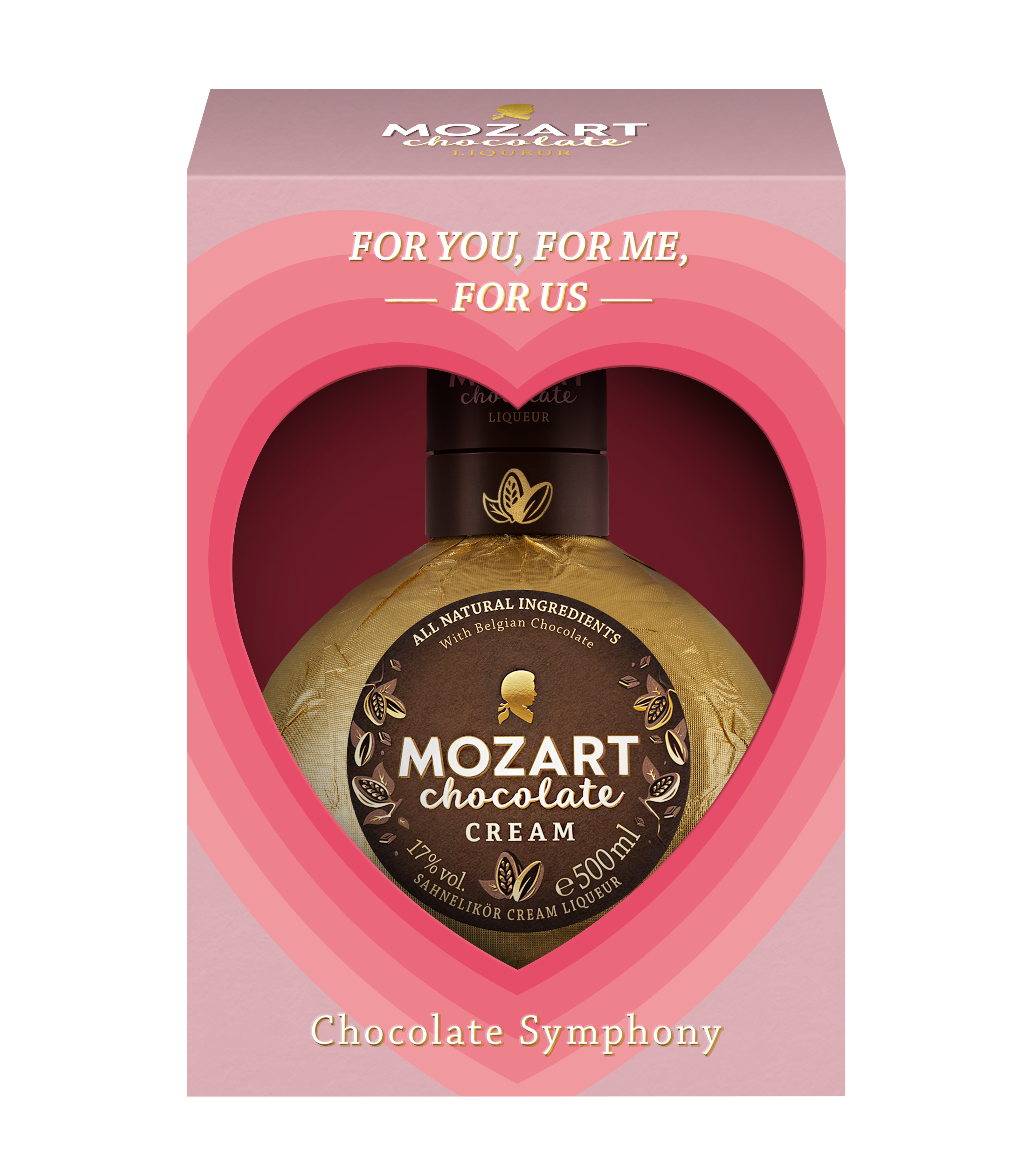 Mozart Chocolate Cream Heart Díszdobozban (0.5l) 17%